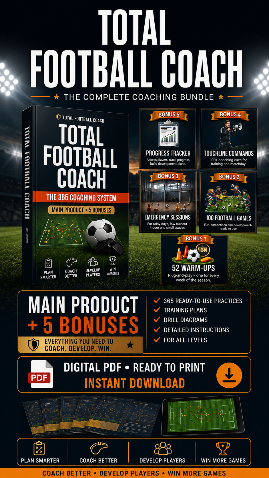 Total Football Coach — The 365 Coaching System